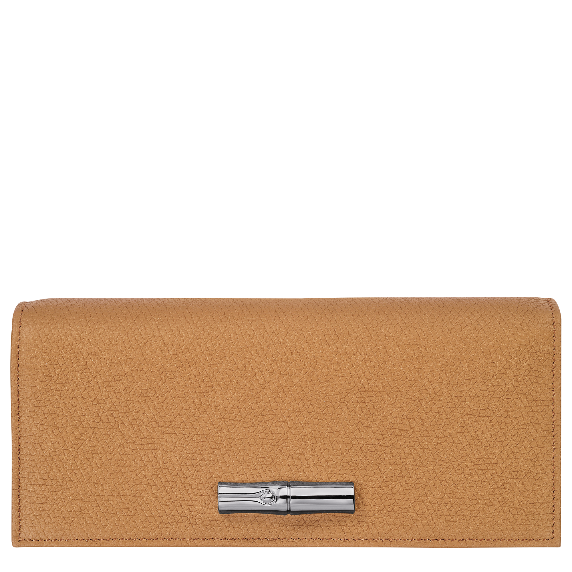 Le Roseau Flap wallet / Walnut - Leather