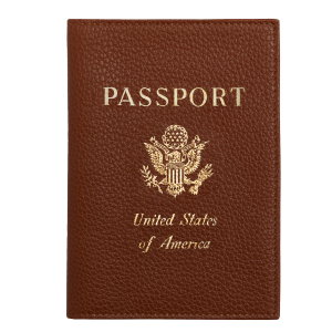 Le Foulonné Passport cover / Caramel - Leather