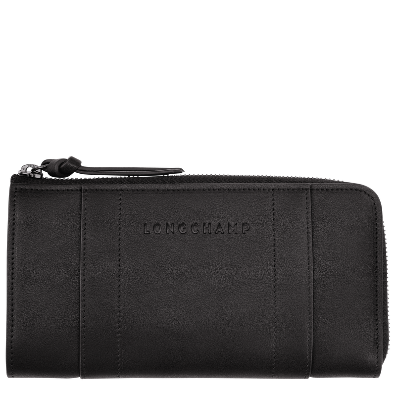 Longchamp 3D Zip around wallet / Natural - Leather - 图片 3