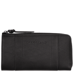 Longchamp 3D Zip around wallet / Black - Leather