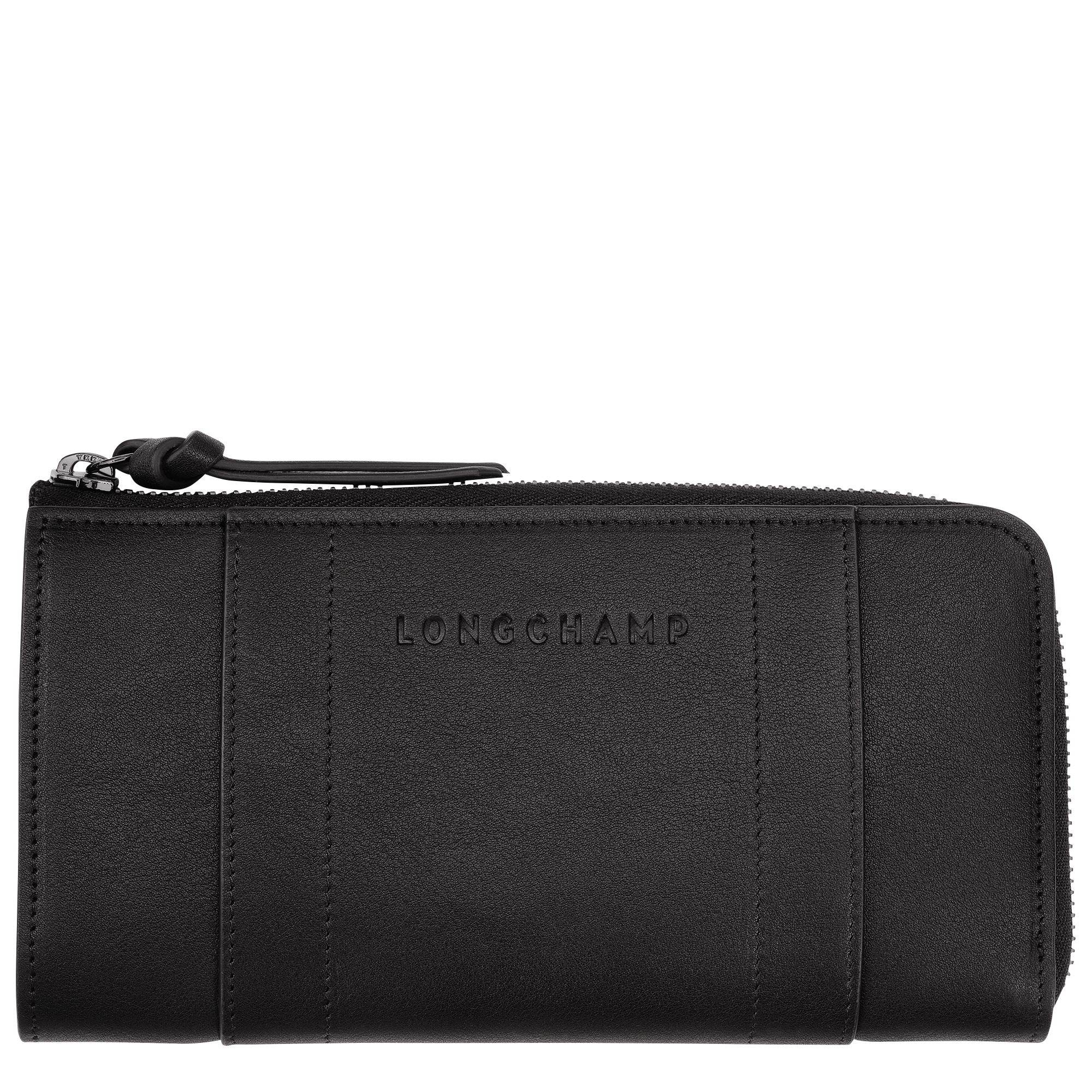 Longchamp 3D Zip around wallet / Black - Leather