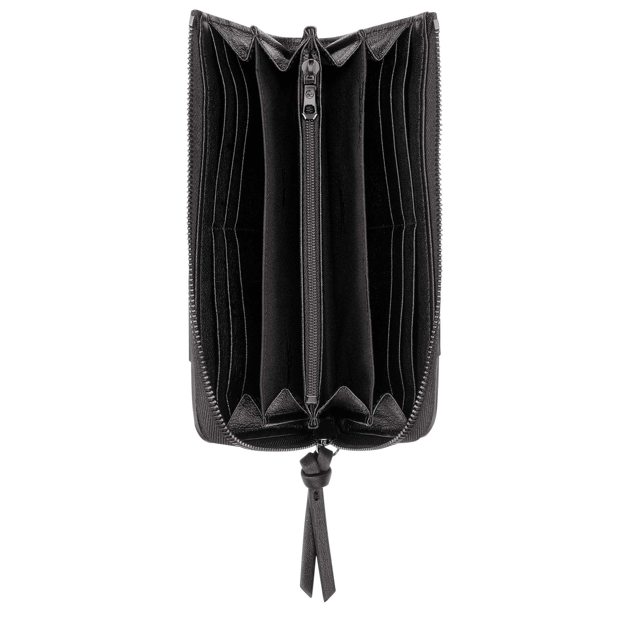 Longchamp 3D Zip around wallet / Black - Leather - 图片 2