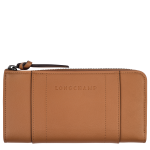 Longchamp 3D Zip around wallet / Natural - Leather