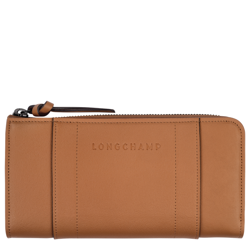 Longchamp 3D Zip around wallet / Natural - Leather - 图片 4