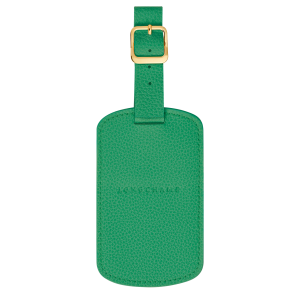 Le Foulonné Luggage tag / Green - Leather