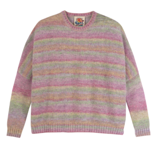 Round collar jumper / Rainbow - Knit